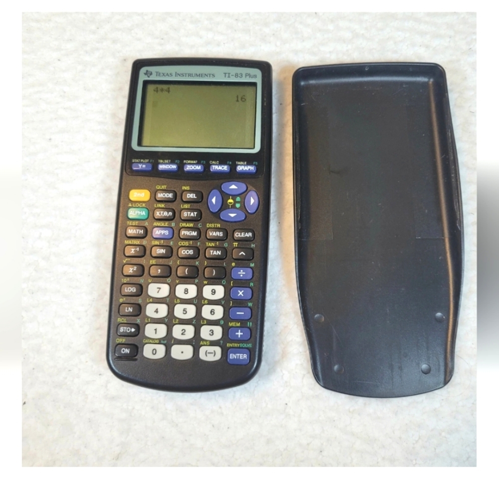 Texas Instruments TI-83 Plus Graphing Calculator Black Edition  Tested, Works!